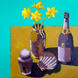 Stilleven #49, 2025 (acryl op board)