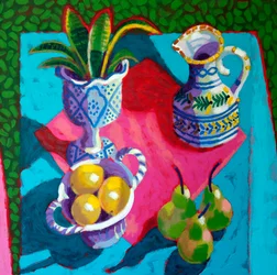 Stilleven # 56, 2025 (acryl op board)