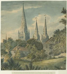 Lichfield Kathedraal - Noordoost Uitzicht