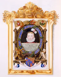 Portret van James VI van Schotland (1566-1625) Later James I van Engeland als jongen c.1574 uit 