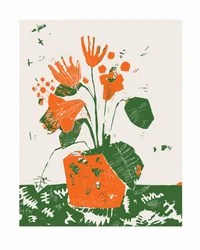 Oranjebloesem in pot