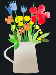 vaas met bloemen