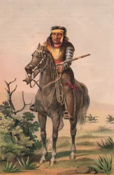 Lipan-krijger, ca. 1857