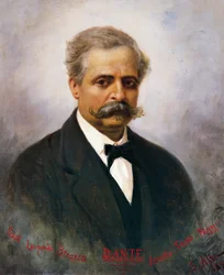 Portret van Francesco De Sanctis (1817-83), Italiaanse literair criticus en historicus, schilderij door Saverio Altamura