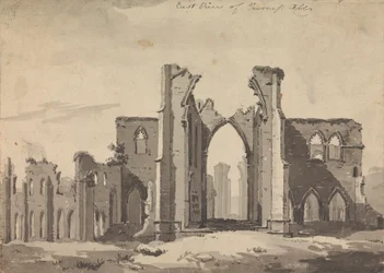 Oostelijk uitzicht op Furness Abbey