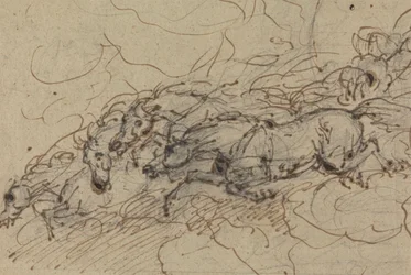 Vier Paarden in Galop: (?) een Mythologische Studie, Mogelijk voor Phaetons Wagen