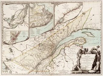 Kaart van Quebec, Canada