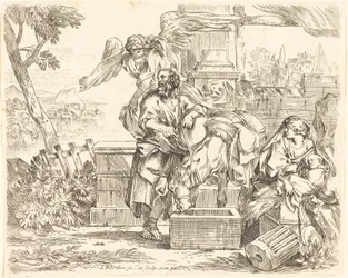 Sint-Jozef die naar het Advies van de Engel Luistert