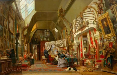 Atelier van een kunstenaar