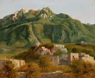Dorp op het eiland Ischia, ca. 1826