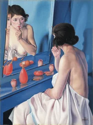 Vrouw voor een spiegel, 1927