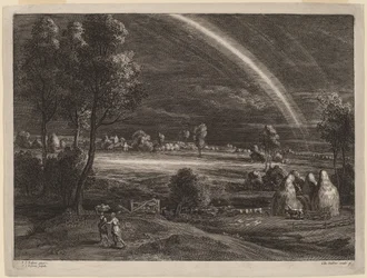 Landschap met een Grote Regenboog