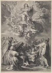 Hemelvaart van Maria met apostelen