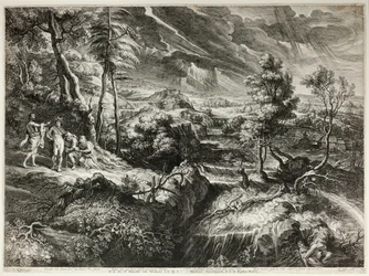 Landschap met Philemon en Baucis, uit Grote Landschappen
