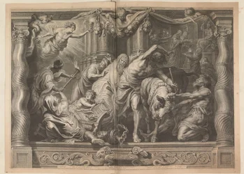 Zege van de kerk op de afgoderij