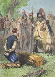 Pocahontas redt het leven van John Smith