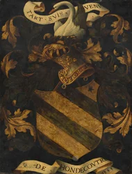 Wapenschild met kuif [achterzijde]
