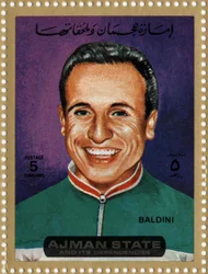 VAE postzegel met wielrenner Ercole Baldini (Ne 1933)
