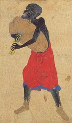 Detail van een man uit 