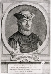 Portret van Baruch of Benedictus Spinoza (1632-77), Nederlands filosoof (gravure)