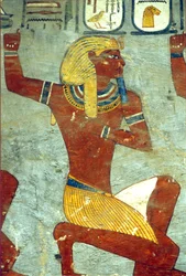 Oude Egypte, schilderij, Tombe van Ramses I, Thebe