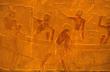 Mastaba/Tomb of Ti, Saqqara, 5e Dynastie, Scheepsbouw