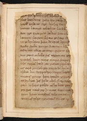 Een pagina van Beowulf uit folio