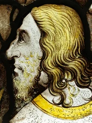 Gecorrigeerd gedeelte van het Grote Oostelijke Raam in York Minster: 