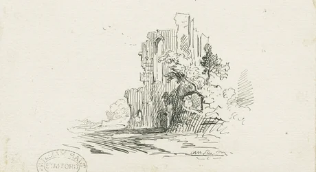 Croxden Abbey: pen en inkt tekening, nd [?19e eeuw]