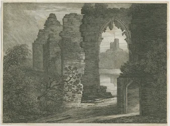 Dudley Castle - De Donjon (ets)