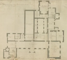 Interieur van Beaudesert Hall en Park