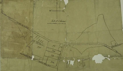 Kaart van Willesden, Londen (litho)