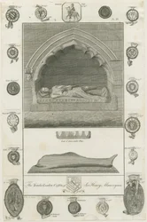 Mavesyn Ridware - Graf van Sir Henry Mavesyn (gravure)