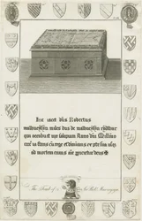 Mavesyn Ridware - Graf van Sir Robert Mavesyn (gravure)