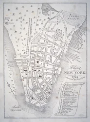 Plan van New York in 1729