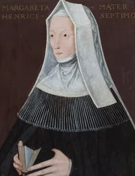 Portret van Margaret Beaufort, gravin van Richmond en Derby (olieverf op paneel)