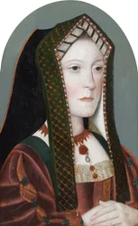 Portret van een dame, naar verluidt Lady Margaret Percy, gravin van Cumberland (olieverf op paneel)