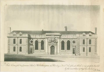 Wolverhampton - Grammar School: gravure, nd [1797]