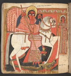 St. Joris die de draak doodt, uit 