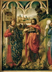 Louis IX, de heilige met St. John Baptist ...