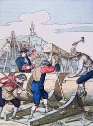 Een scheepswerf in de tijd van Lodewijk XIV