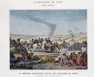 Generaal Bonaparte bezoekt de fonteinen van Mozes - in 