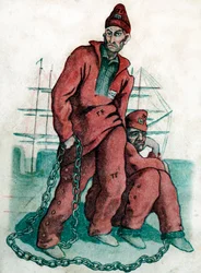 Portret van Eugene Francois Vidocq (prent)