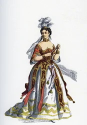 De prinses van Elide - Illustratie voor Voltooide Werken door Molière