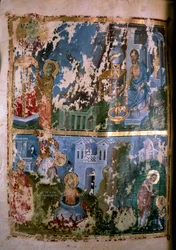 Scènes uit het leven van Sint Cyprianus. Miniatuur in 