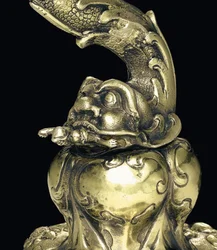 Gemonteerde nautilusbeker (detail)
