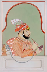 Miniatuurschilderij van Maharana Jagat Singh Udaipur