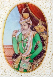 Miniatuurschilderij van Mughal-keizer Humayun