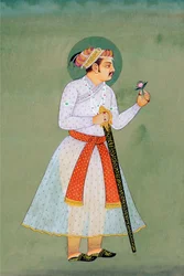 Miniatuurschilderij van Mughal keizer Jahangir