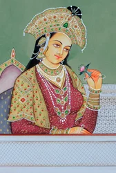 Miniatuurschilderij van Mughal Koningin Mumtaz Mahal